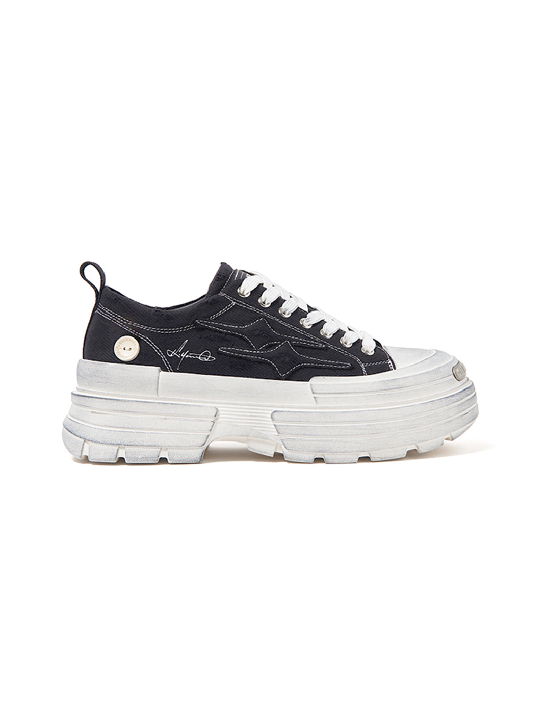 KILLWINNER丨Distressed Platform Low Top Sneakers - PSYLOS 1, KILLWINNER丨Distressed Platform Low Top Sneakers, Skate Shoes, KILLWINNER, PSYLOS 1